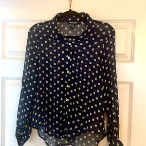 About A Girl Los Angeles Long Sleeve Blouse Medium